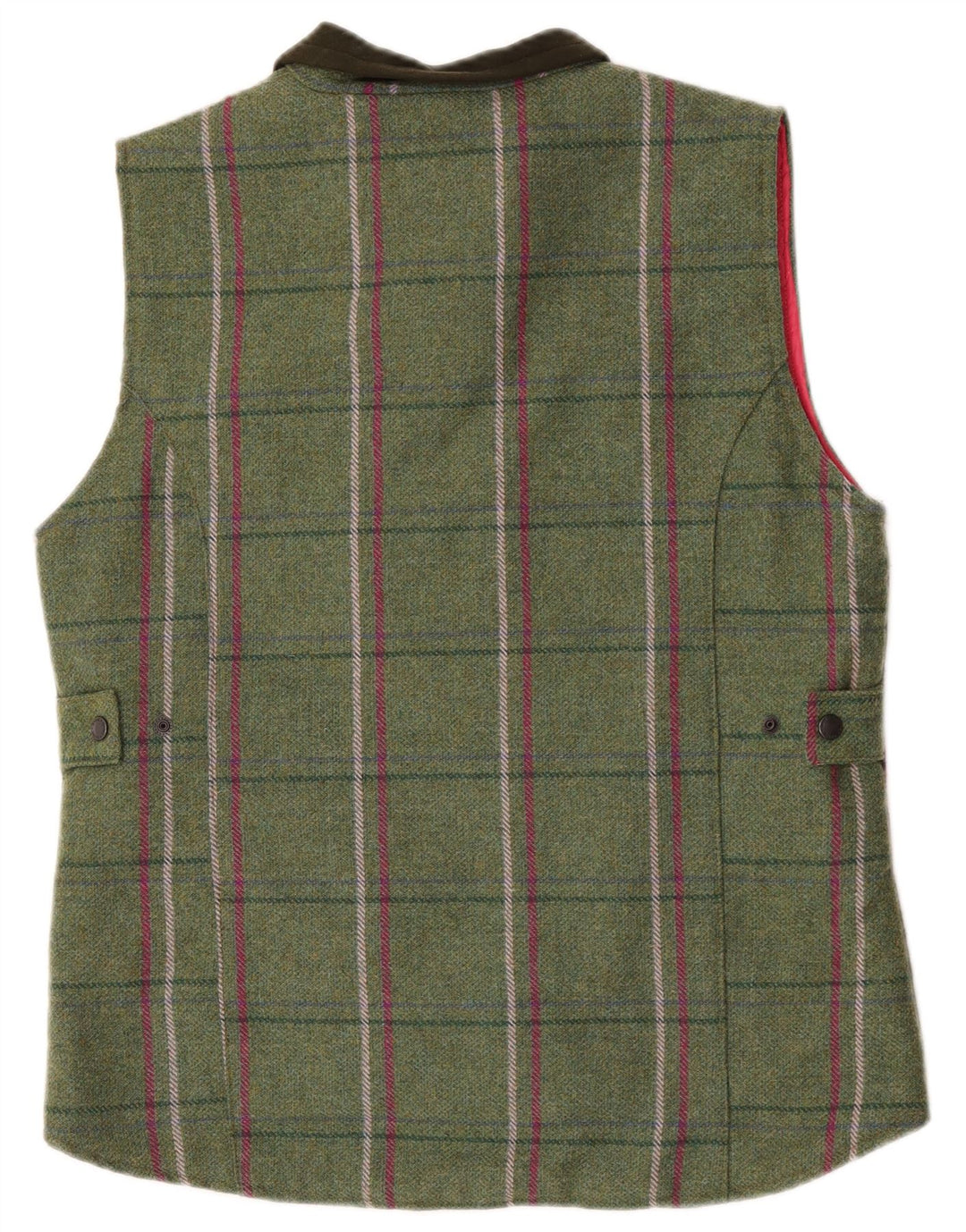 Game Abbigliamento tecnico Gilet da donna UK 14 Large Green Check Wool