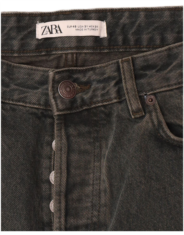 Jeans dritti da uomo Zara EU 40 M Medio W31 L33 Verde