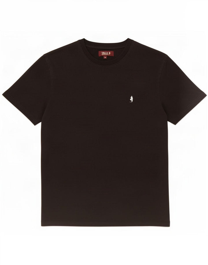 T-shirt da uomo Marlboro Classics Top in cotone nero medio
