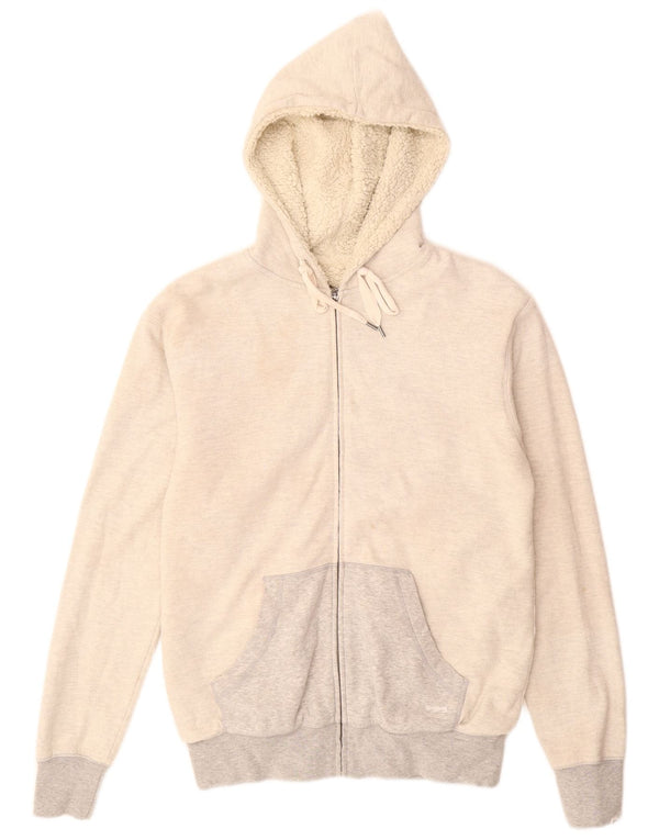 Maglione con cappuccio e zip da donna BILLABONG UK 8 Small Grey Colourblock