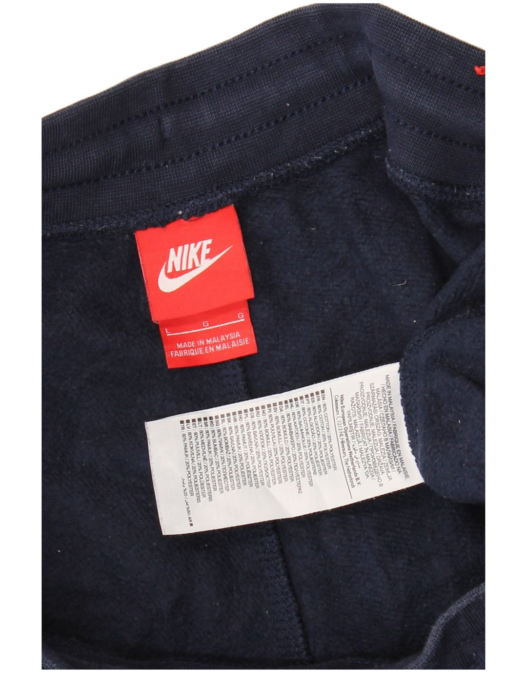 Pantaloni da tuta da uomo Nike Joggers grandi in cotone blu navy