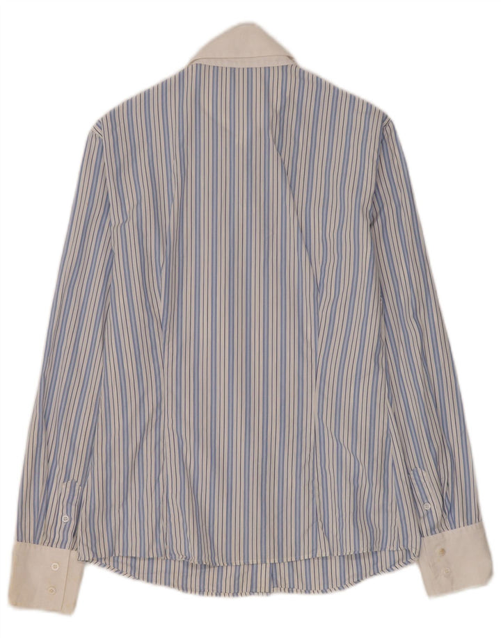 Camicia formale da donna Massimo Dutti EU 38 piccolo cotone a righe blu