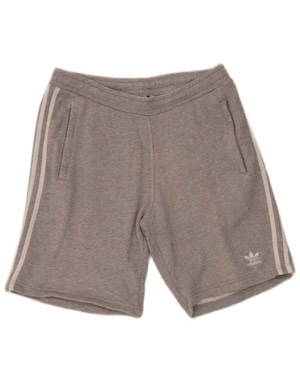 Pantaloncini sportivi da uomo ADIDAS piccoli in cotone grigio