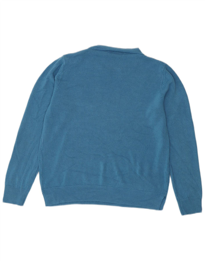 Maglione maglione con scollo a barca da donna Marks & Spencer UK 14 Blu medio
