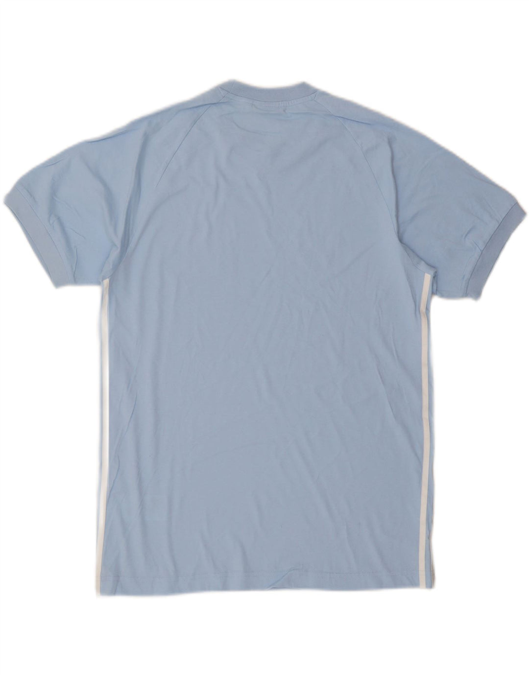 ADIDAS Mens Graphic T-Shirt Top Medium Blue Cotton