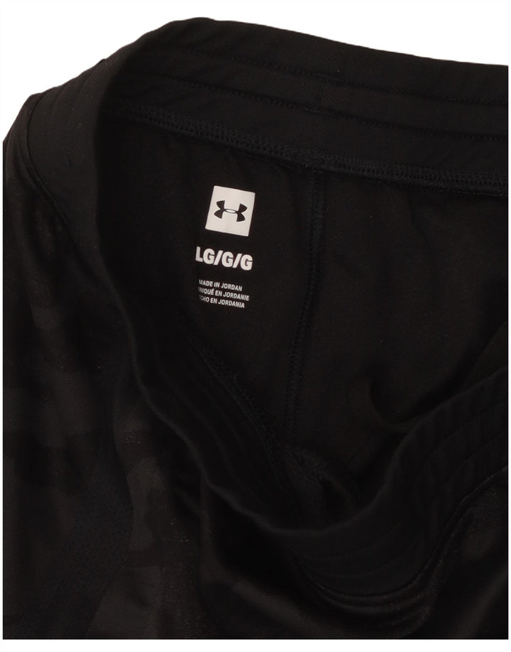 Pantaloni da tuta da donna UNDER ARMOUR UK 16 Large Black Camouflage