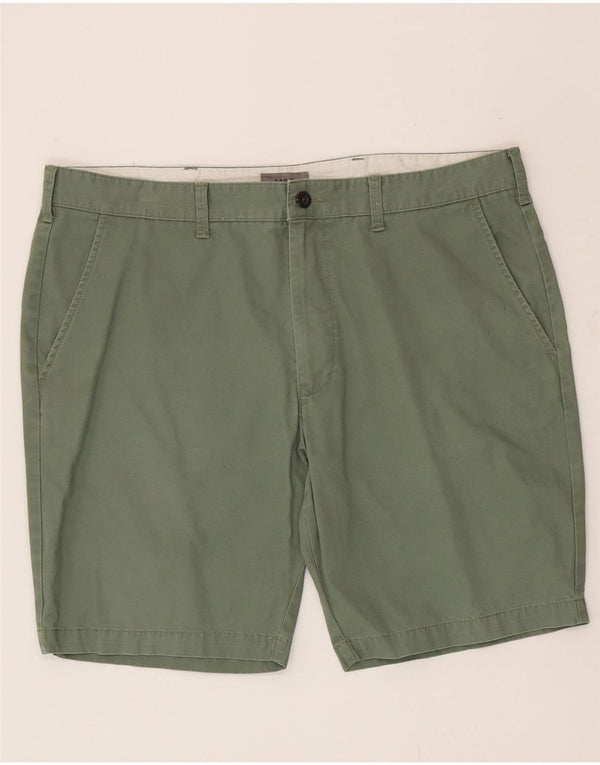 Pantaloncini chino da uomo Marks & Spencer W38 XL cotone verde