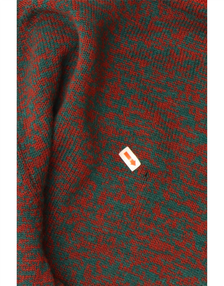 Maglione da uomo con scollo a V VINTAGE rosso medio screziato