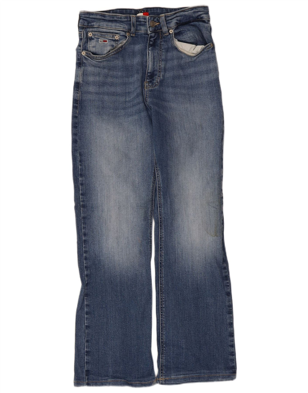 Jeans bootcut da donna Tommy Hilfiger W28 L30 cotone blu