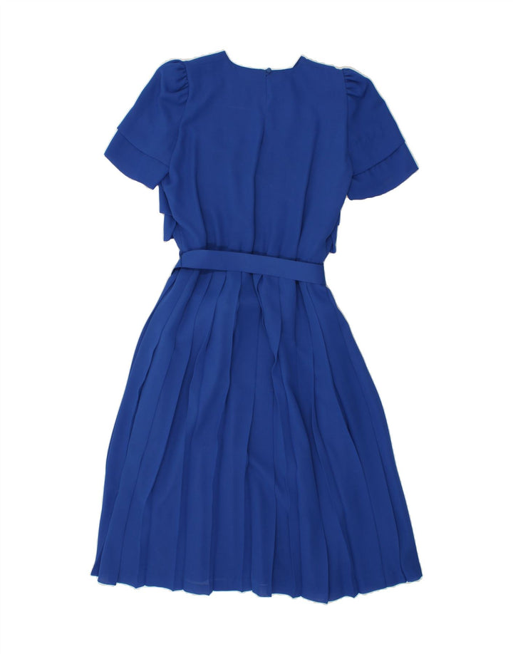 GERARD PASQUIER Womens Pleated A-Line Dress EU 40 Medium Blue Vintage Gerard Pasquier and Second-Hand Gerard Pasquier from Messina Hembry 