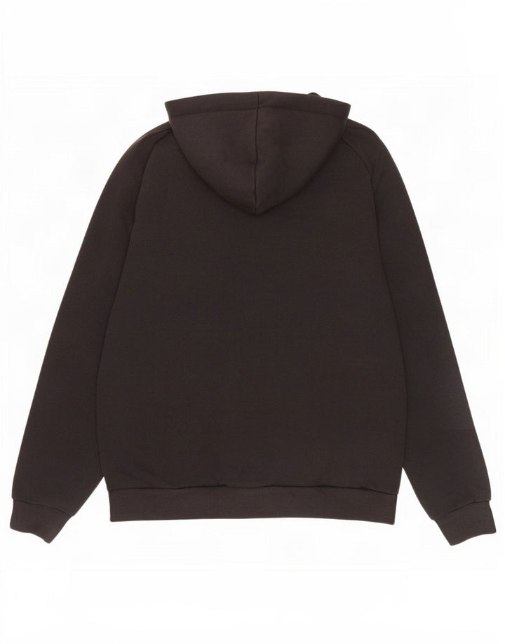 Felpa con cappuccio e zip grafica da uomo Puma in cotone nero medio