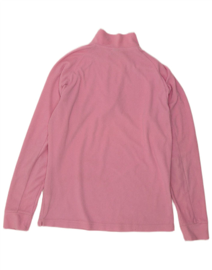 Maglione in pile Reebok da donna con collo a zip UK 16 Large Rosa Poliestere