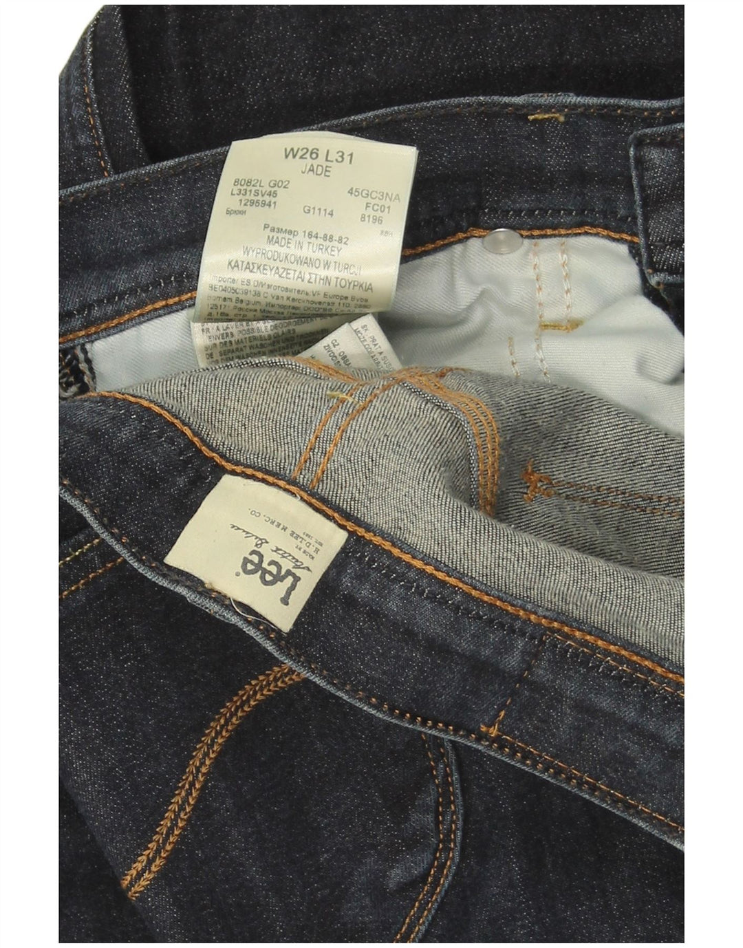 Jeans slim LEE da donna Jade W26 L31 in cotone blu navy