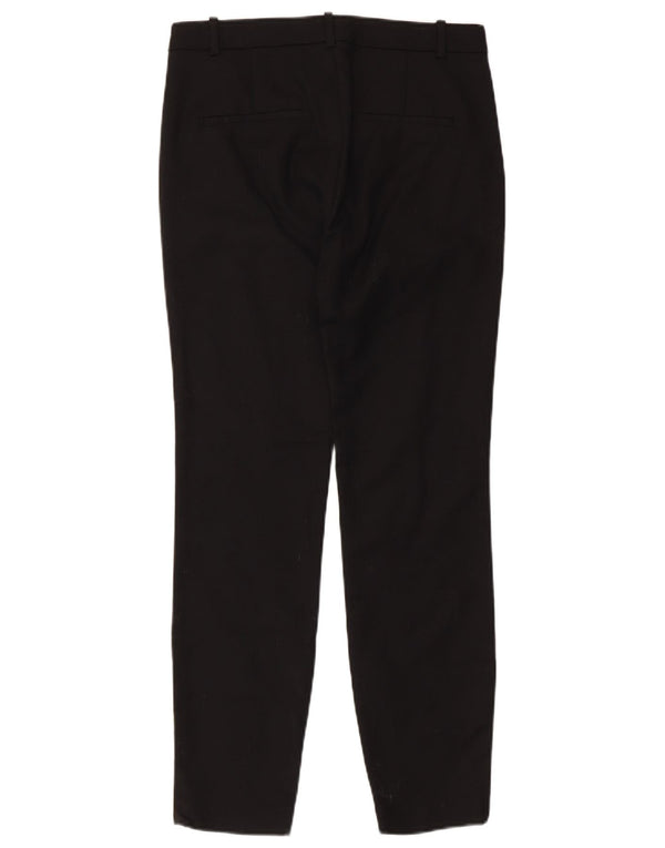 Zara Pantaloni chino slim da donna EU 36 XS W26 L27 Nero Cotone