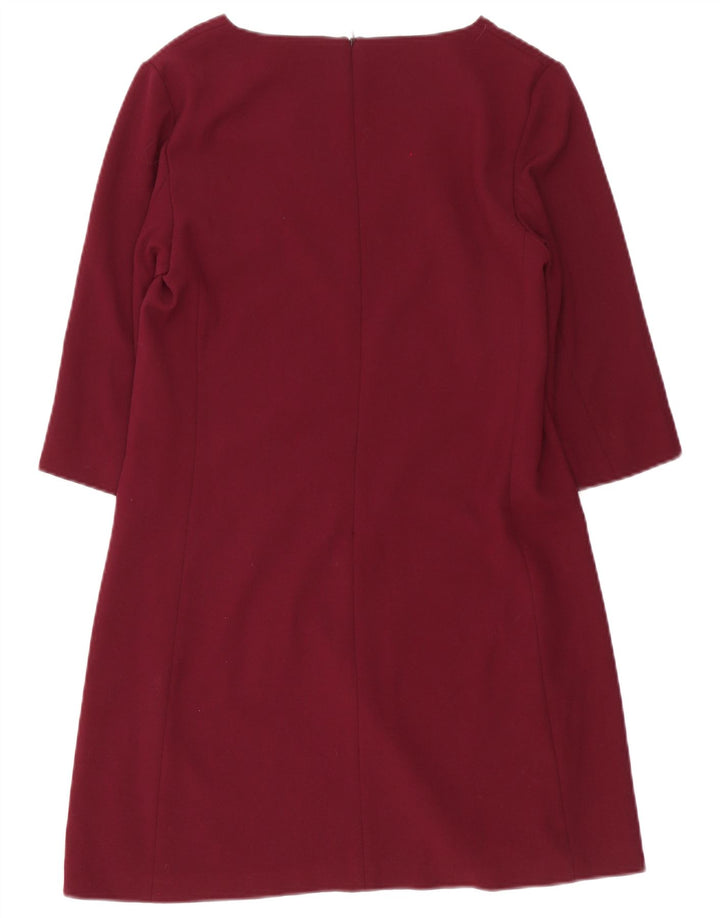 Abito tubino da donna con maniche a 3/4 Massimo Dutti EU 40 Bordeaux medio