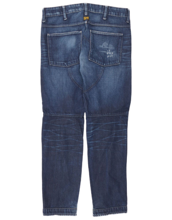 Jeans slim invecchiati da uomo G-Star W32 L30 blu navy