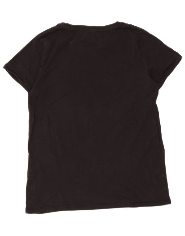 T-shirt da donna French Connection Top UK 10 piccola in cotone nero