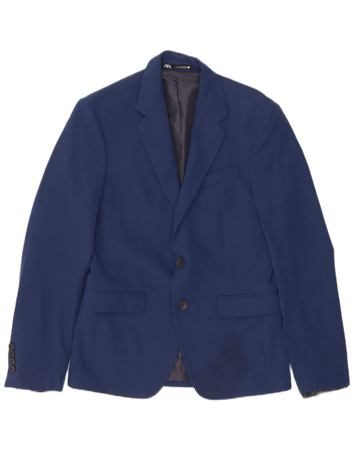 Giacca blazer da uomo a 2 bottoni Zara EU 44 XS blu navy