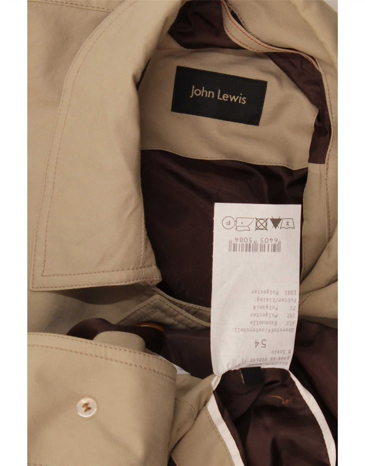 Cappotto da uomo John Lewis IT 54 2XL Cotone beige