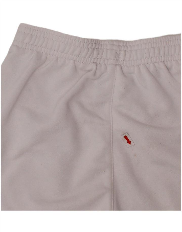 Pantaloncini sportivi grafici da ragazzo UMBRO 8-9 anni bianchi