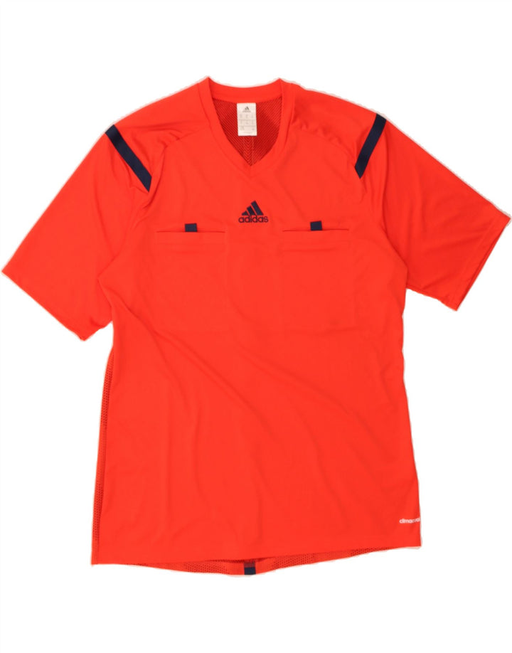 ADIDAS Mens Climacool Graphic T-Shirt Top XL Orange Polyester Vintage Adidas and Second-Hand Adidas from Messina Hembry 