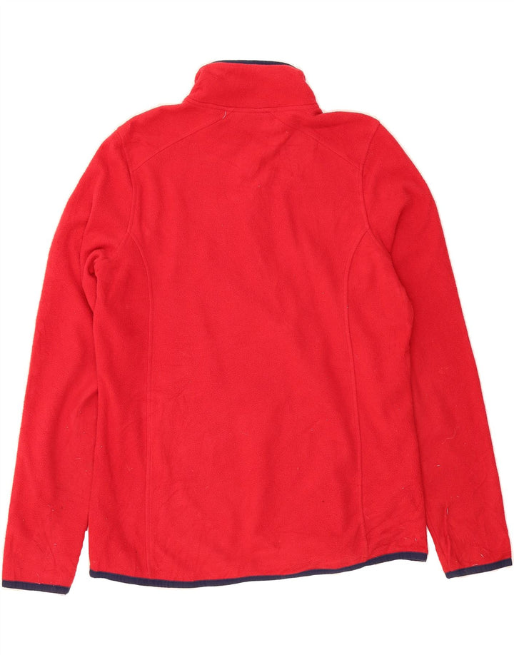 L.L.BEAN Mens Zip Neck Fleece Jumper Small Red Polyester Vintage L.L.Bean and Second-Hand L.L.Bean from Messina Hembry 