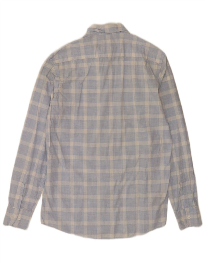 Camicia da uomo Massimo Dutti in cotone a quadri blu medio