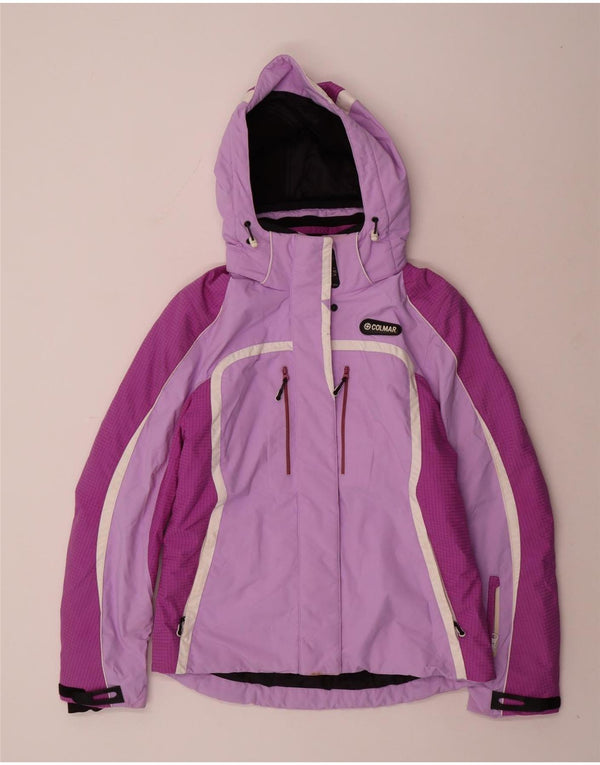 Giacca da sci con cappuccio da donna Colmar EU 44 Colorblock viola medio