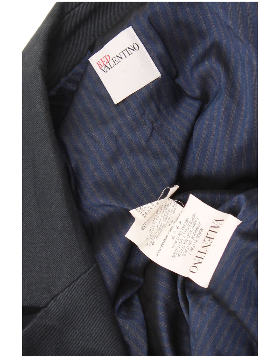 Giacca blazer da donna a 1 bottone Red Valentino UK 12 cotone medio blu navy