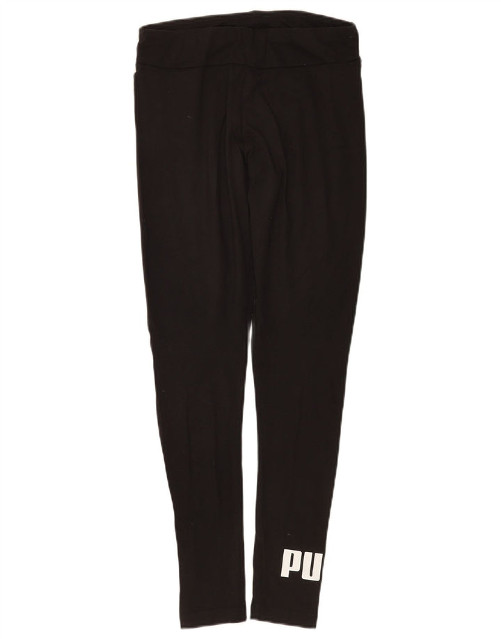 Leggings grafici da donna Puma UK 8 piccoli cotone nero