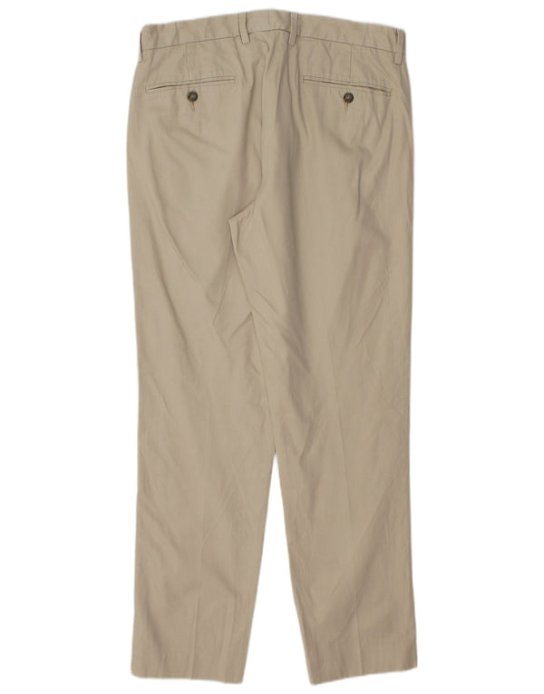 J. CREW Pantaloni chino slim BOWERY da uomo W32 L30 Cotone beige
