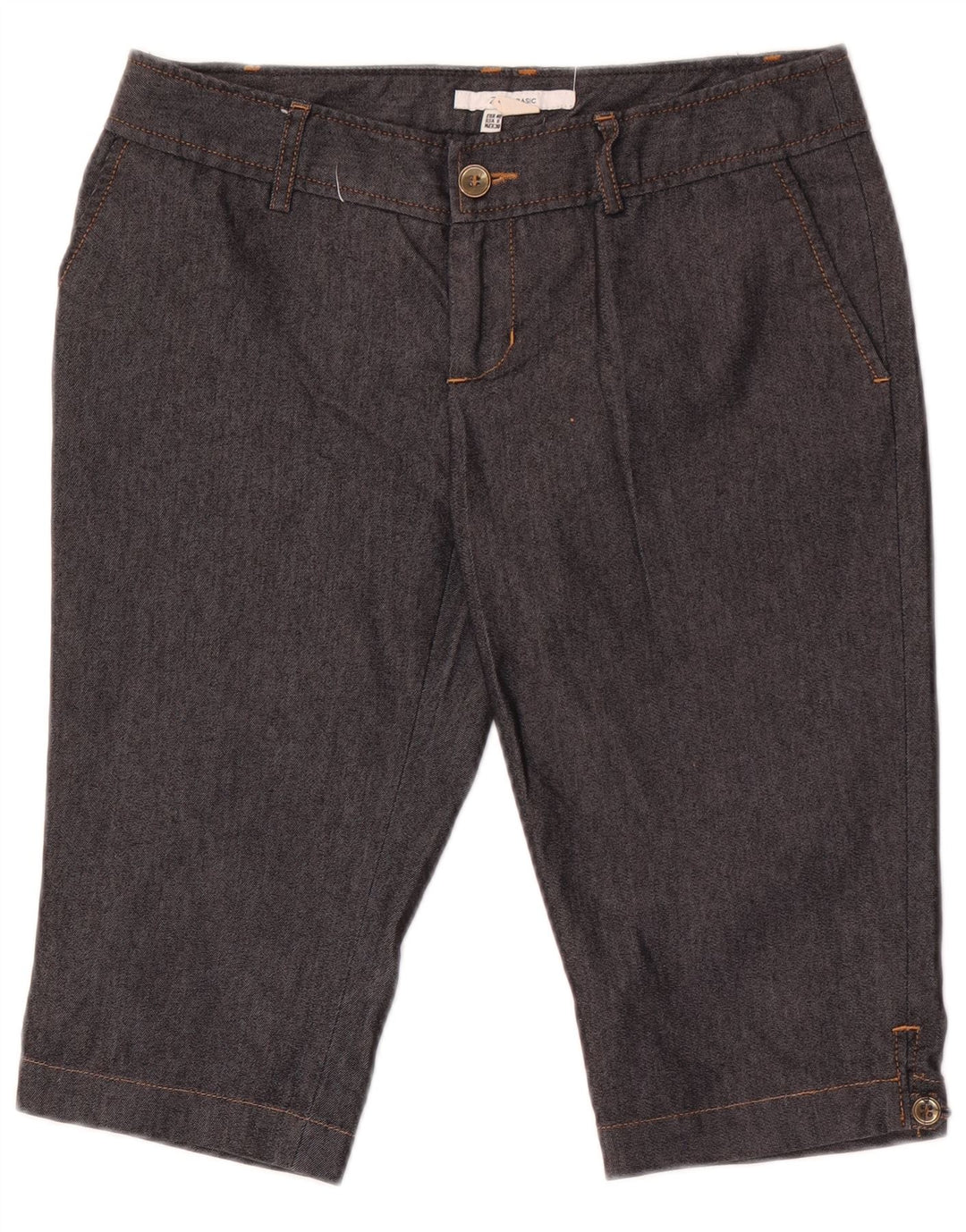 Pantaloncini chino bermuda da donna Zara EU 40 medi W30 cotone nero