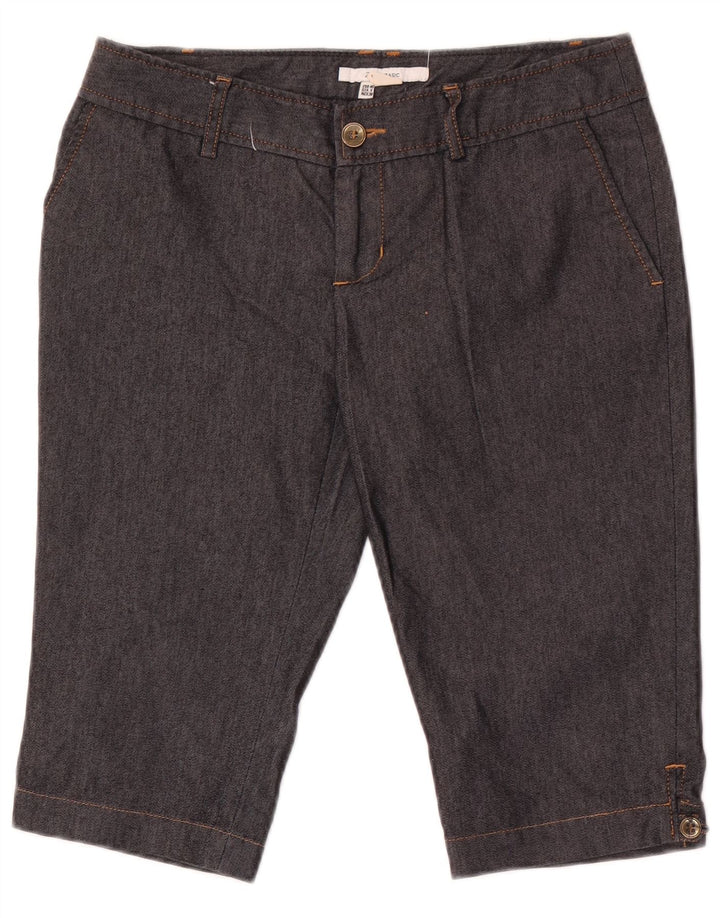 Pantaloncini chino bermuda da donna Zara EU 40 medi W30 cotone nero