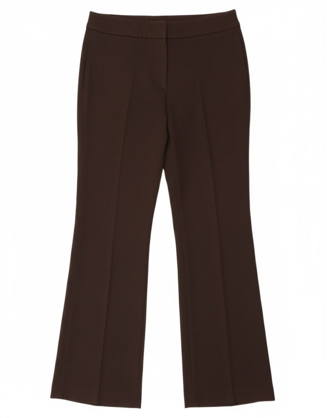 Pantaloni da abito bootcut da fine settimana Max Mara da donna UK 8 piccoli W27 L30 marrone