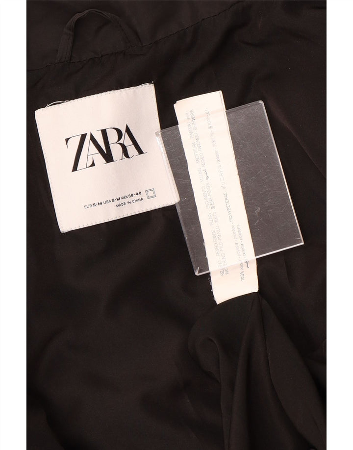 Giacca imbottita da uomo vestibilità ampia ZARA UK 36 piccola poliestere nero