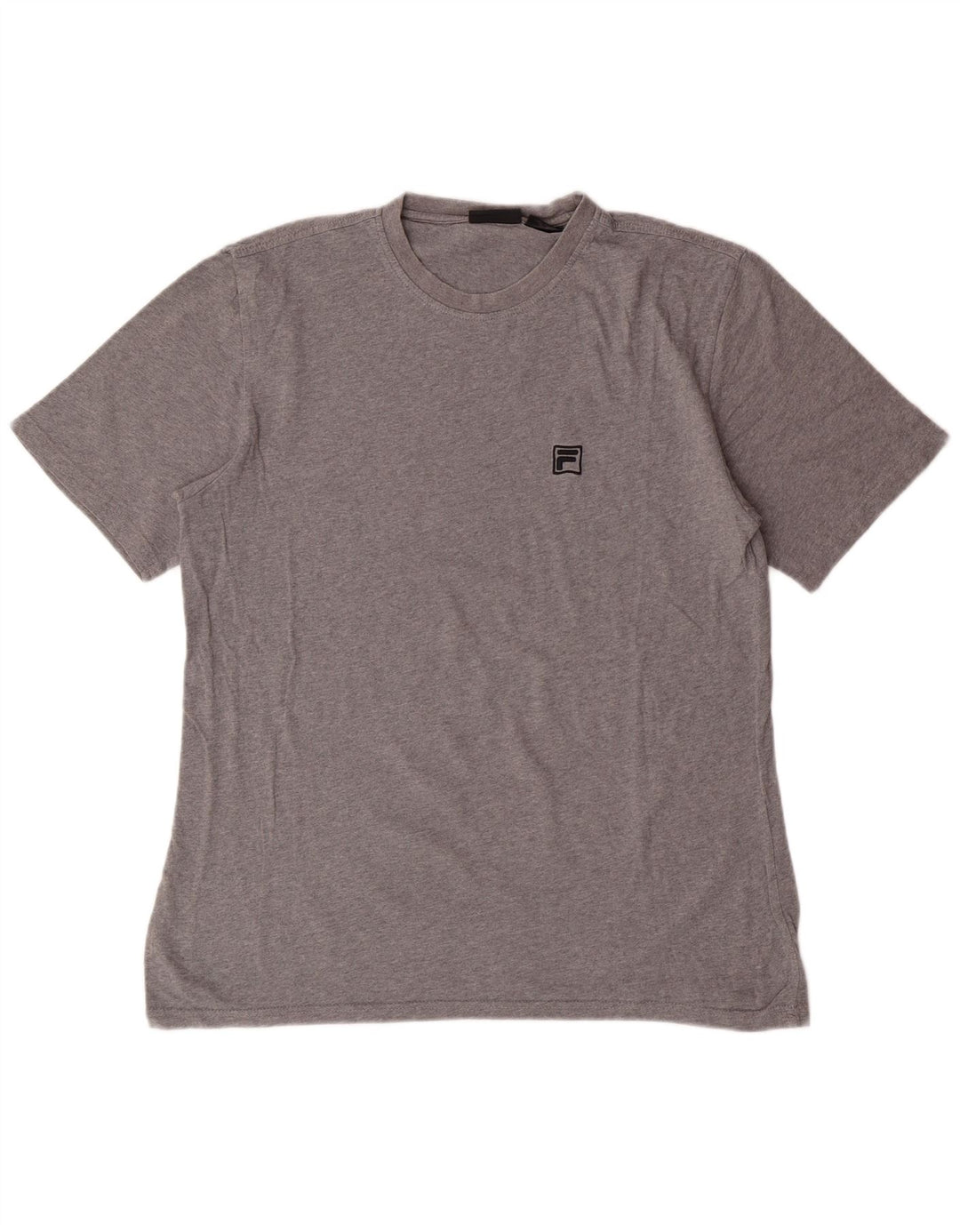 T-shirt Fila da uomo Top in cotone grigio medio