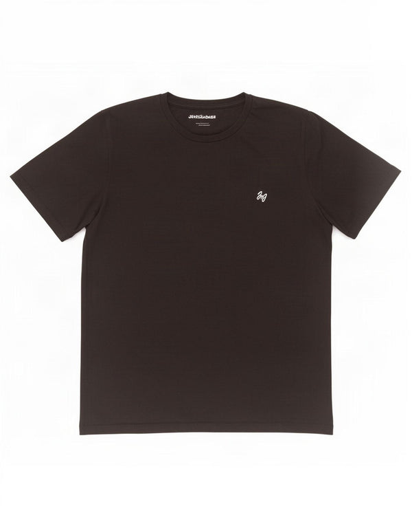T-shirt da uomo Jack & Jones Top grande in cotone nero