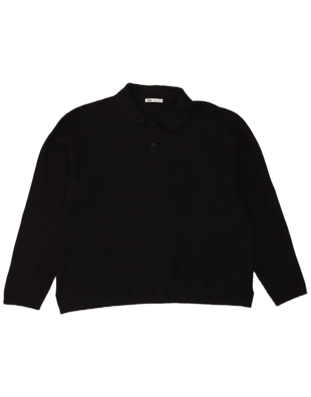 Maglione Zara da uomo con collo alto XL in viscosa nera
