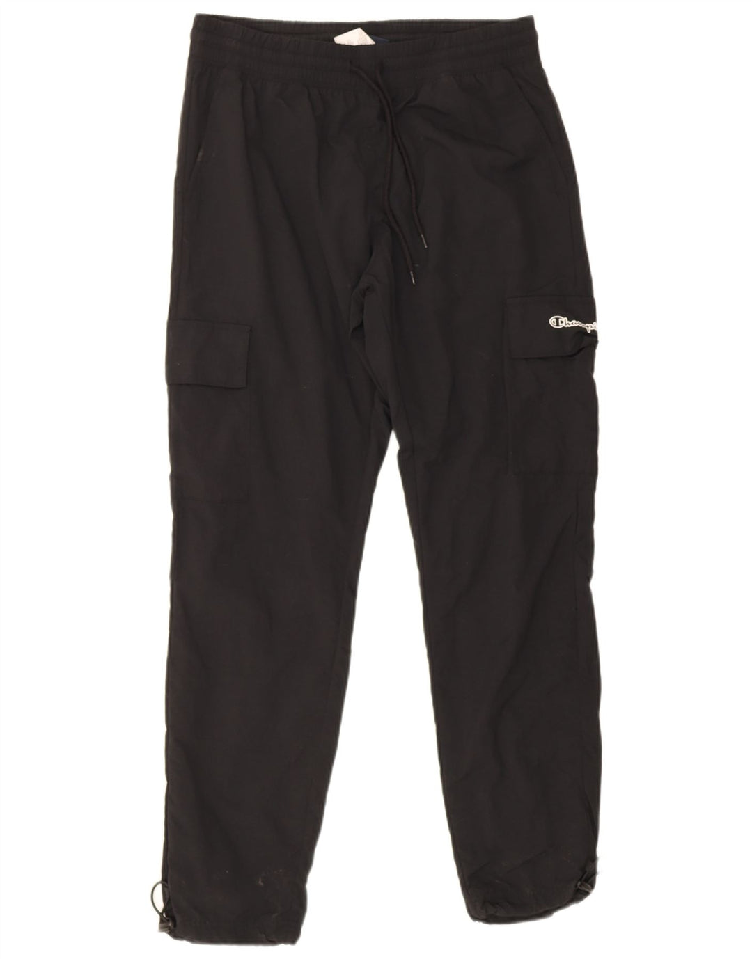 Pantaloni da tuta cargo da uomo Champion grandi in poliestere nero