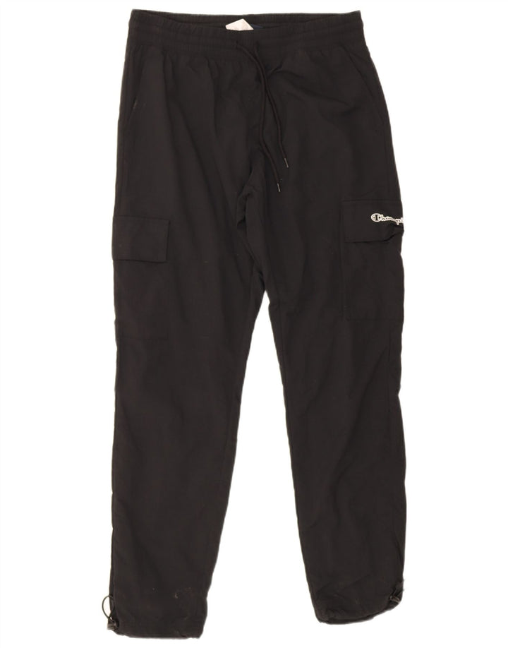 Pantaloni da tuta cargo da uomo Champion grandi in poliestere nero