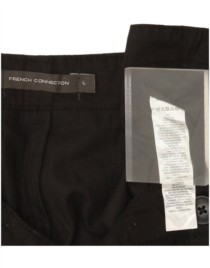 Pantaloncini cargo da uomo French Connection grandi W36 cotone nero