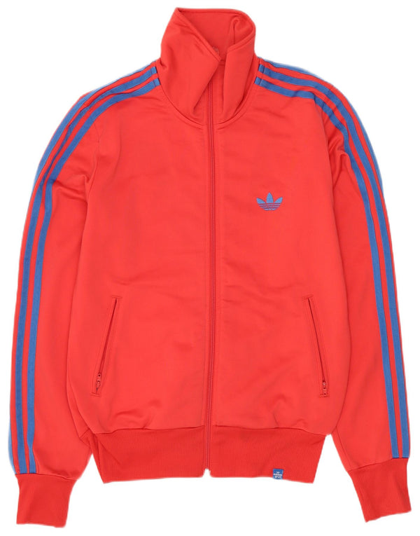 Giacca da ginnastica grafica da donna Adidas EU 38 poliestere rosso medio