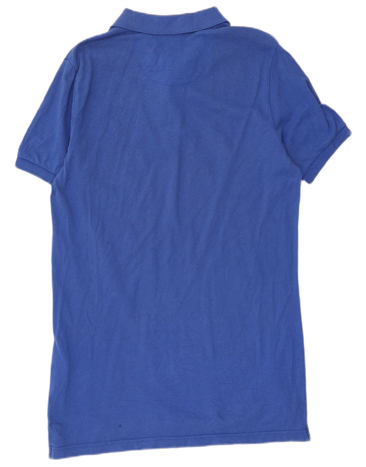 Polo alta da uomo Dockers in cotone blu medio