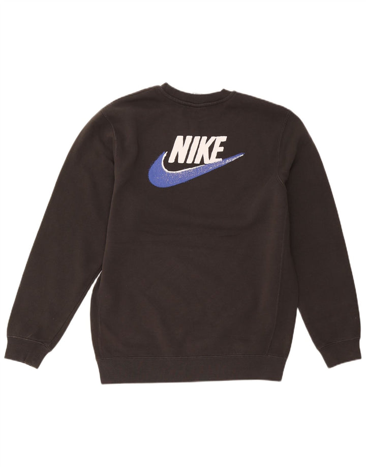 Felpa grafica da uomo Nike Felpa media nera in poliestere
