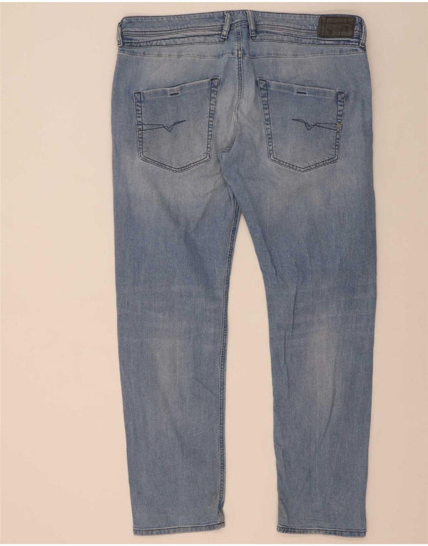 Jeans da uomo Diesel Belther Regular Slim affusolati W40 L32 in cotone blu