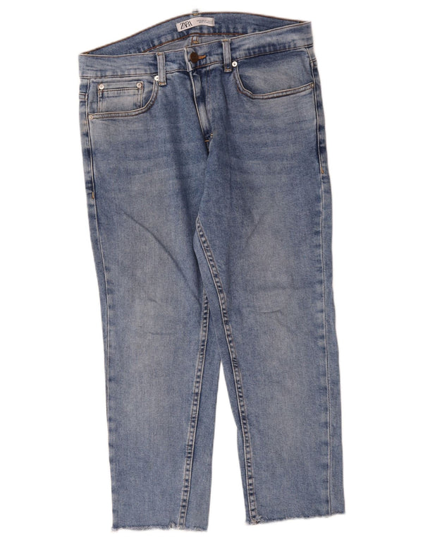 Jeans corti da uomo Zara grandi W32 L24 blu