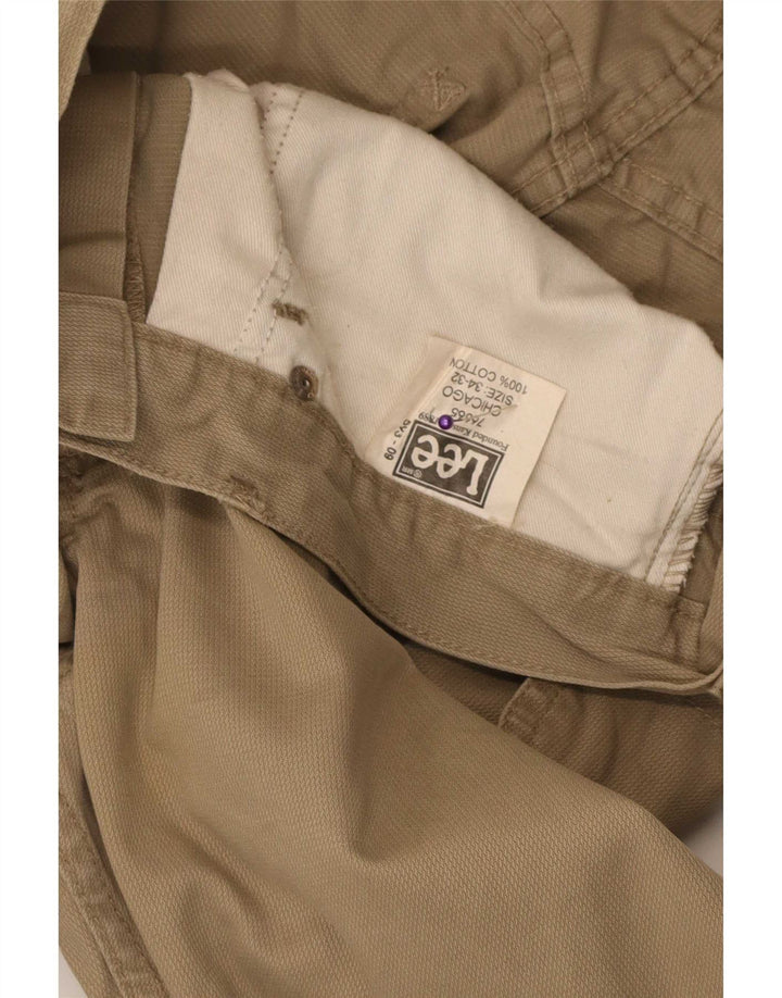 Pantaloni casual da uomo Lee W34 L32 in cotone beige