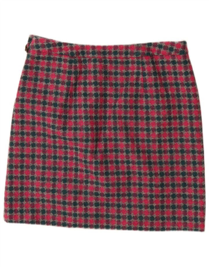 LAURA ASHLEY Minigonna da donna UK 16 Grande W36 Lana maculata multicolore