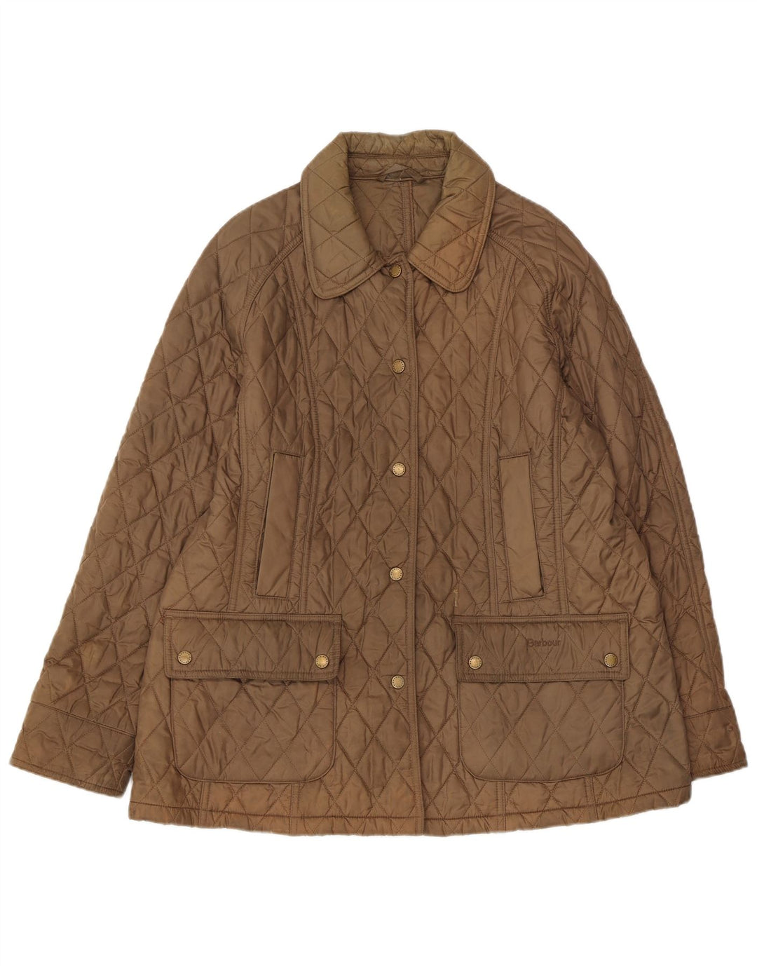 Giacca trapuntata da donna Barbour UK 18 XL marrone in poliammide