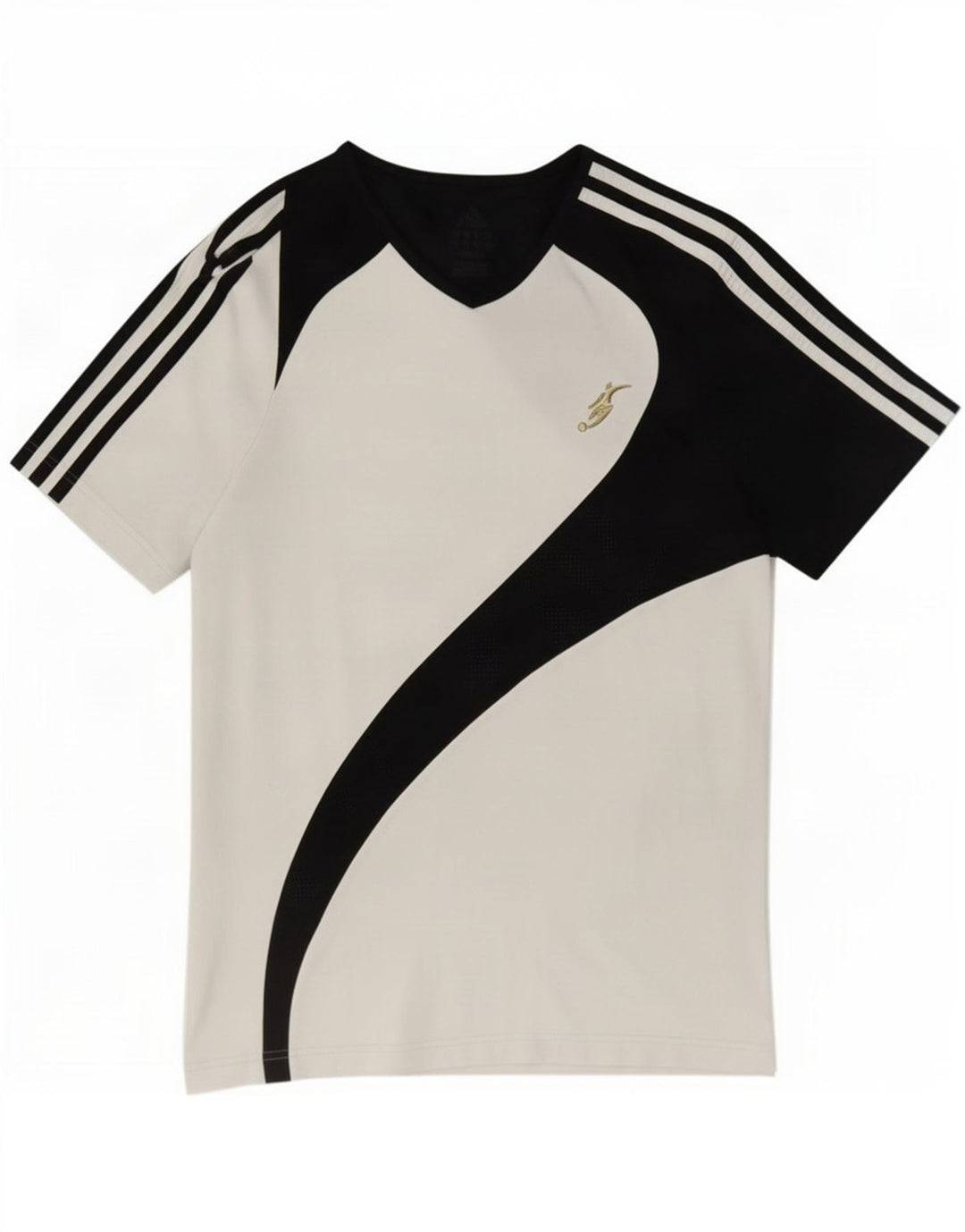 T-shirt da uomo Adidas Top Small bianca color block
